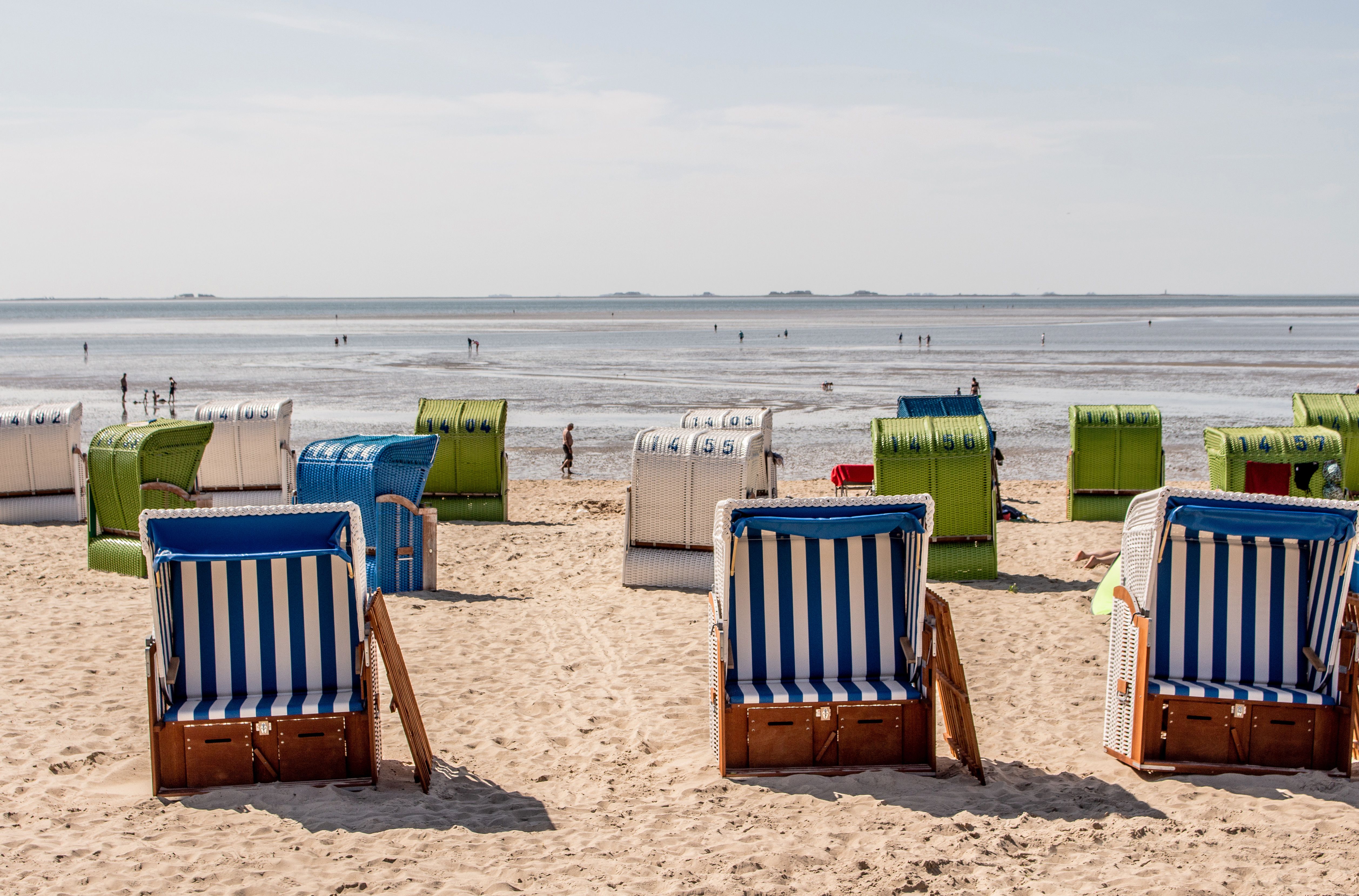 Strandkörbe am Wyker Südstrand