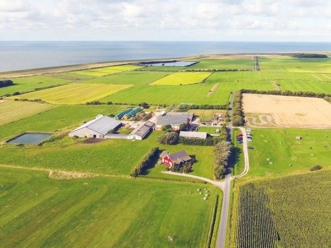 Hinrichsen´s Familien Farm Luftaufnahme.